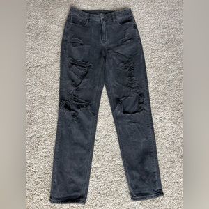 American eagle ripped jeans, black